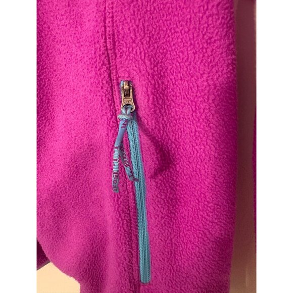 L.L.Bean GIRLS Fleece Jacket With Hood‎ & Zip Pockets Girls Size 18 Juniors - Picture 3 of 10